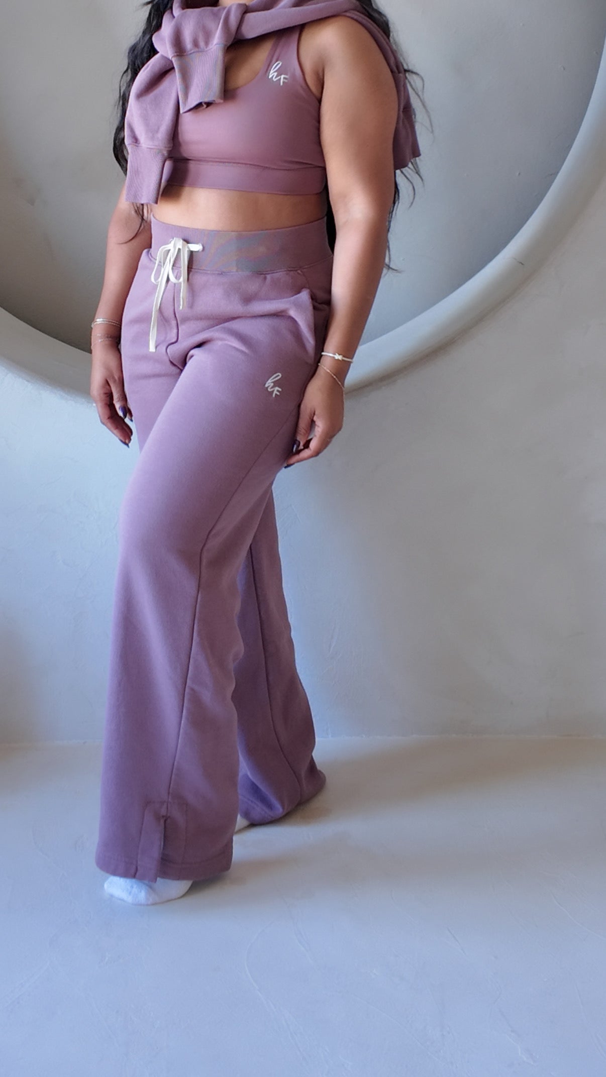 HF Pullover | Wide Leg Fleece Pants Set – herFITNESS Sanctuary