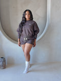 HF Balloon Sleeve Sweatshirt | Short Set