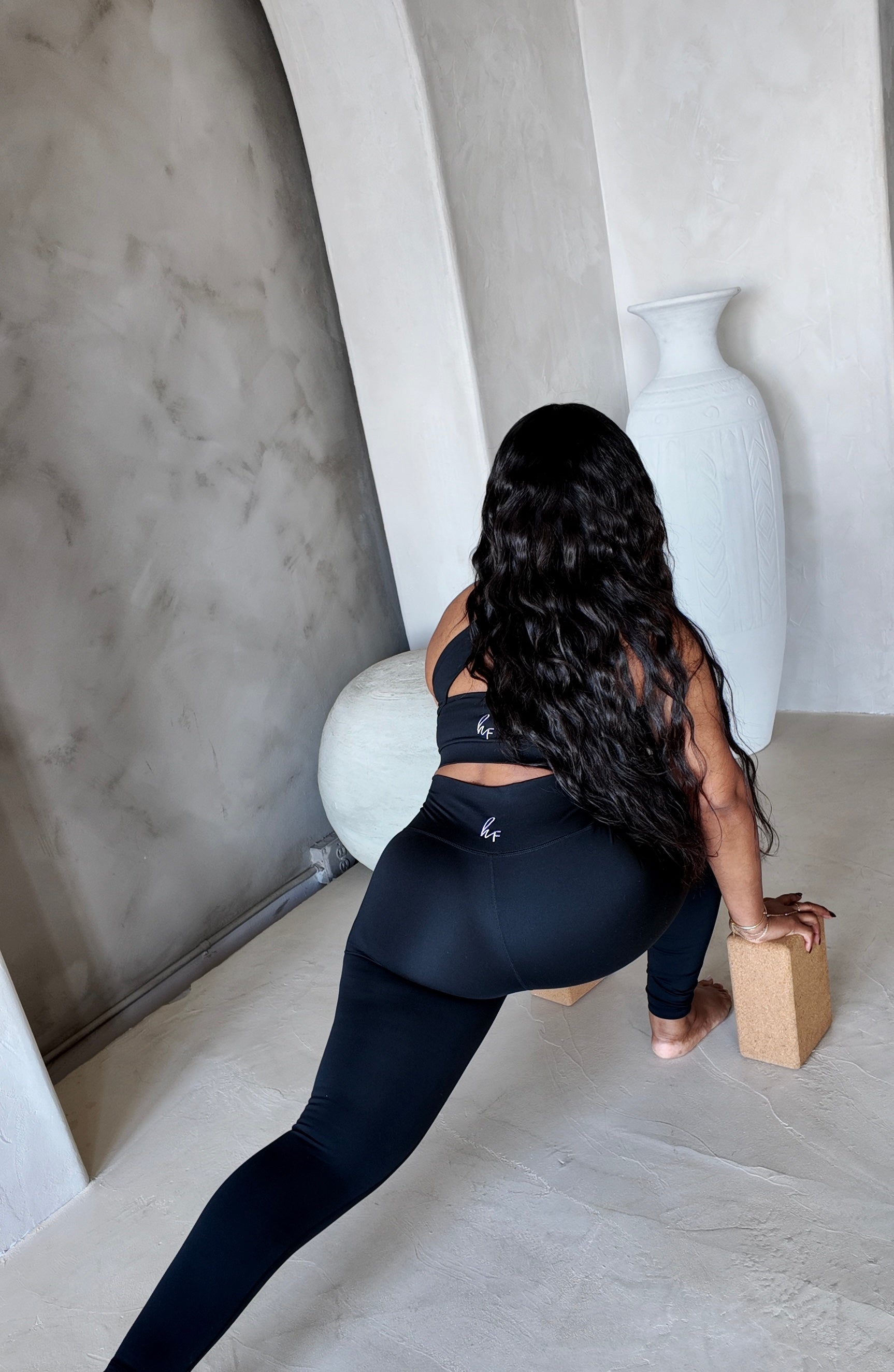 HF FlexForm Cross Back High-Waist Leggings Set