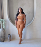 HF Crisscross FlexForm Foldover High-Waisted Leggings Set