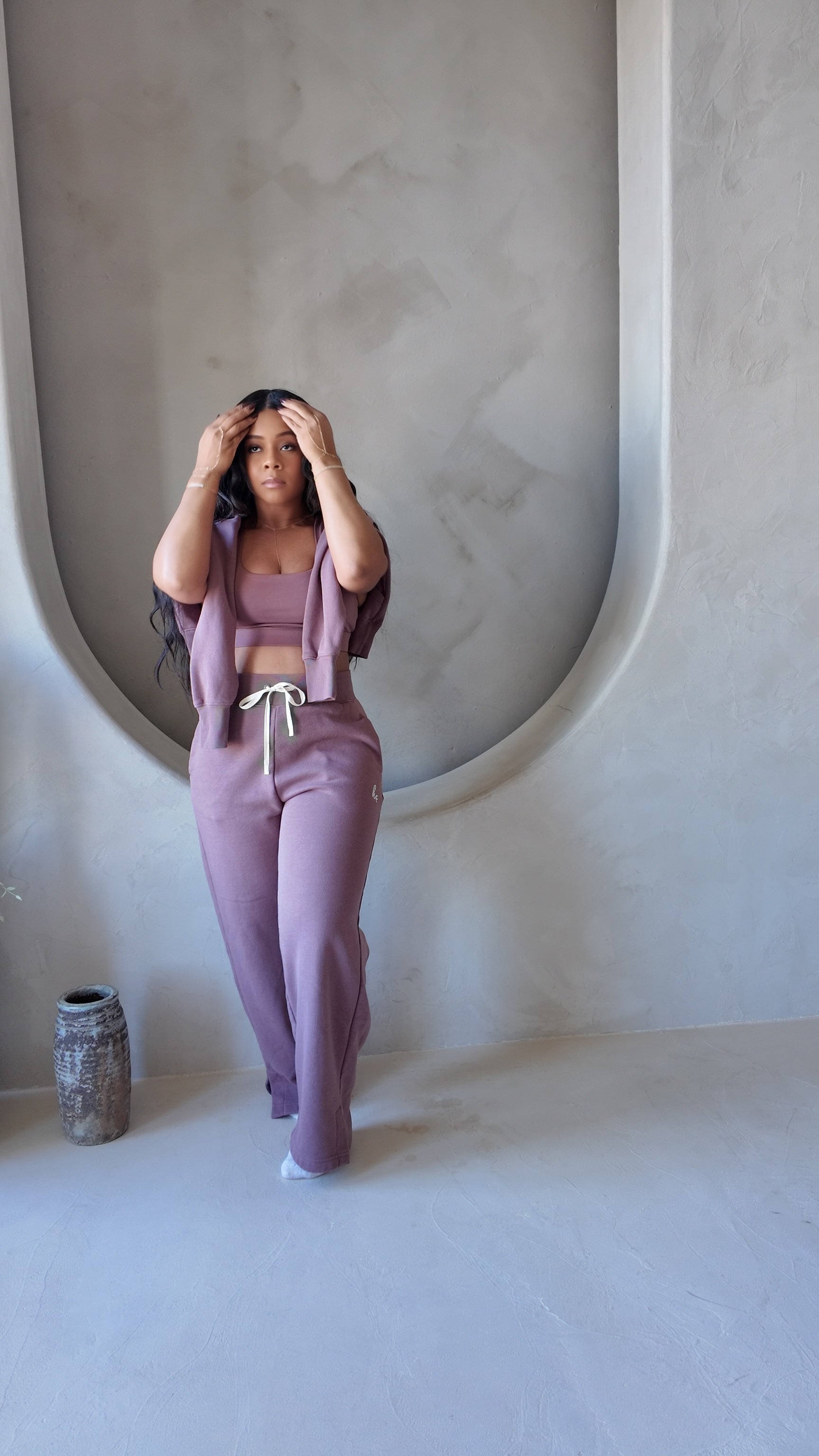 HF Pullover | Wide Leg Fleece Pants Set – herFITNESS Sanctuary